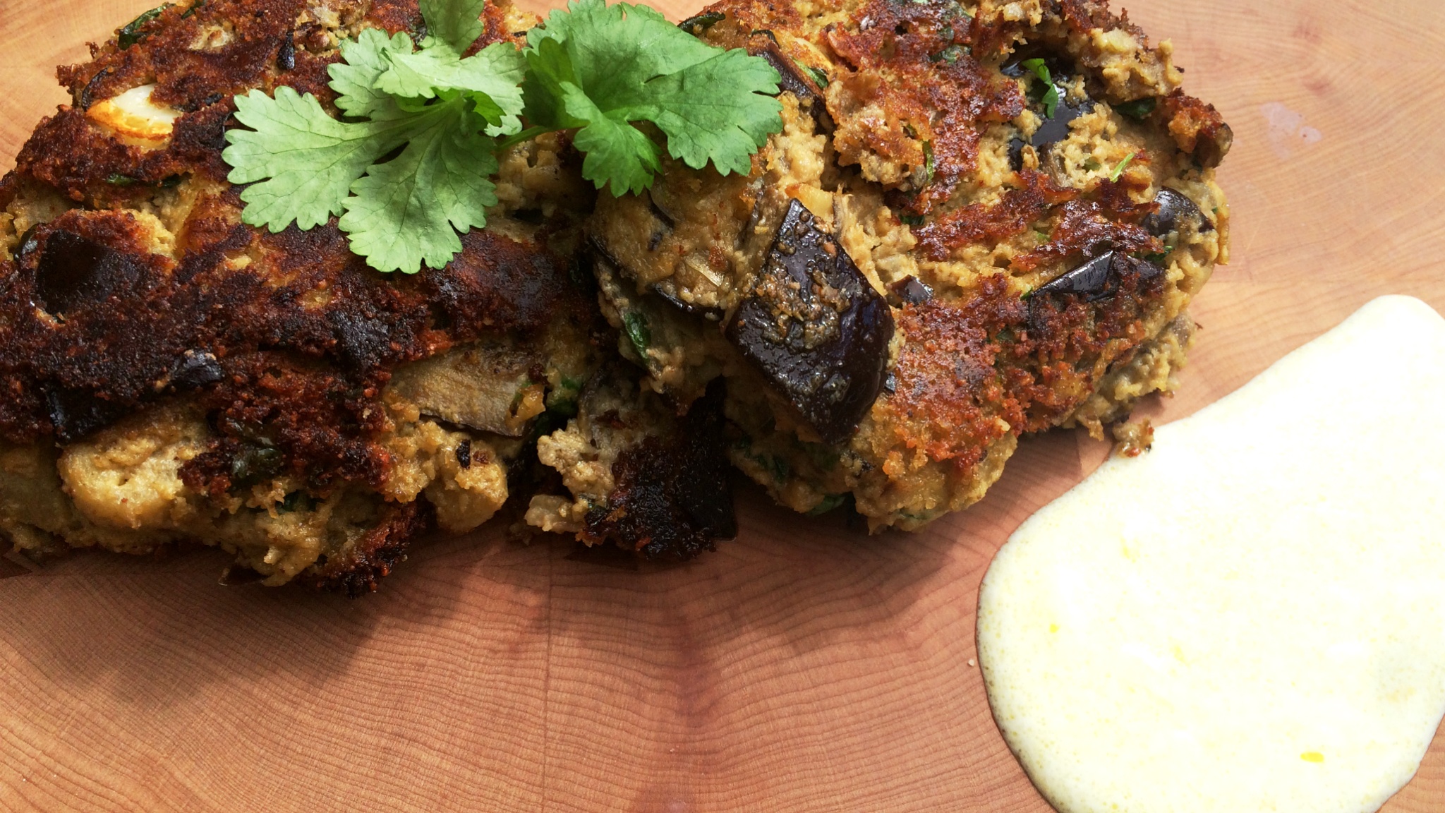 Roasted Aubergine Fritters Recipe Fresco