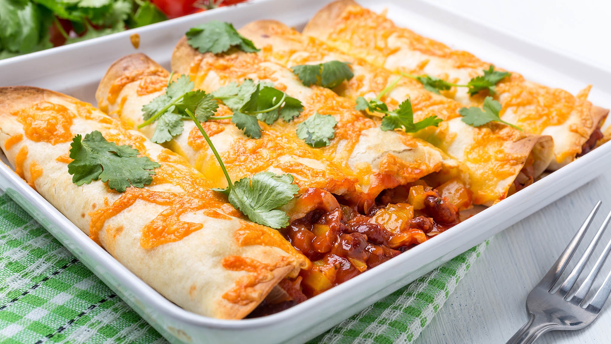 CookEasy+ Spicy Rice and Bean Enchiladas Recipe Fresco