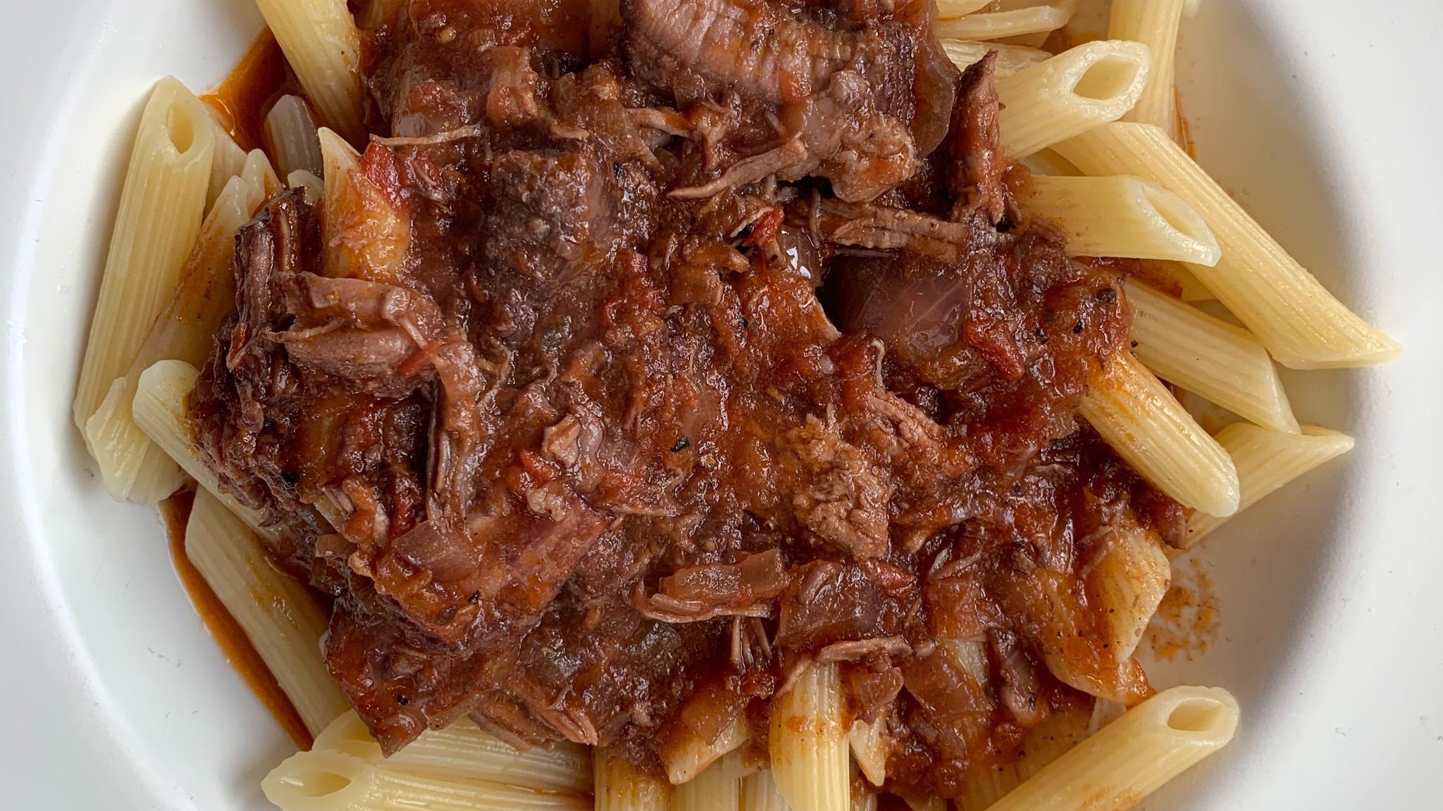 Penne al Sugo di Carne Recipe Drop