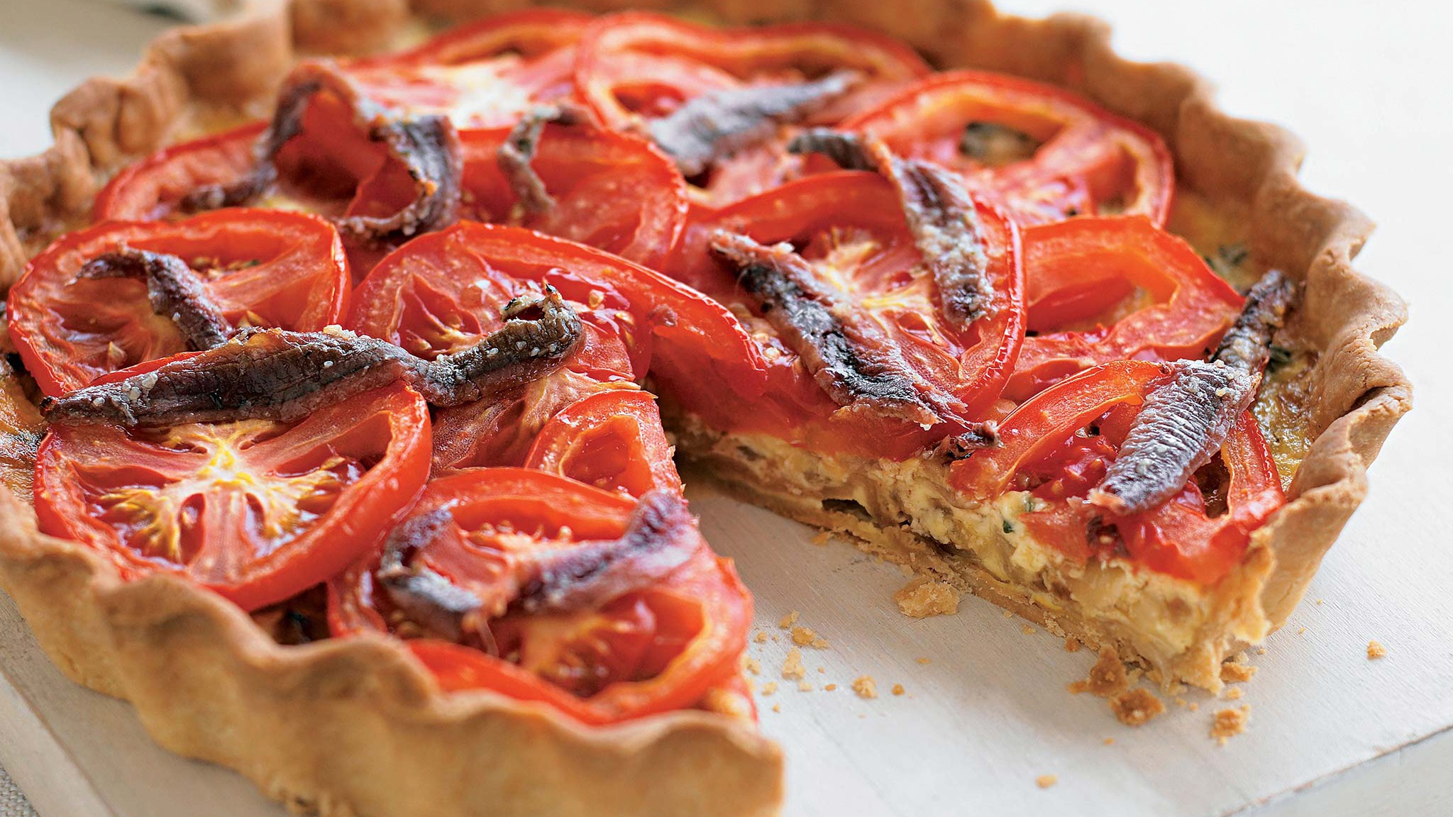 Caramelized Onion & Anchovy Tart Recipe Fresco